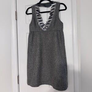 Anna Sui For Target Gray Backless Dress with Sequin‎ V-Neck